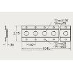 Series F Track (Galvanized) 10 ft. with 3/4" Hole - Ancra Cargo