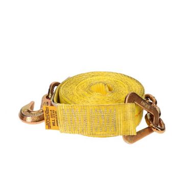 2" x 30' Winch Strap with Chain Anchor & Hook part number 41659-15-30, Picture 2 2" x 30' Winch Strap with Chain Anchor & Hook - Ancra Cargo