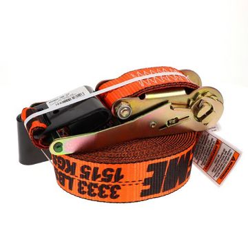 2″ x 27’ Ratchet Strap w/Flat Hooks & Long Wide & X-Treme Webbing, 45982-90-27, Picture 2 2″ x 27’ Ratchet Strap w/Flat Hooks & Long Wide & X-Treme Webbing - Ancra Cargo
