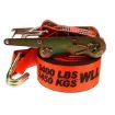 4" x 27' Ratchet Straps X-Treme with Wire Hooks - Ancra Cargo