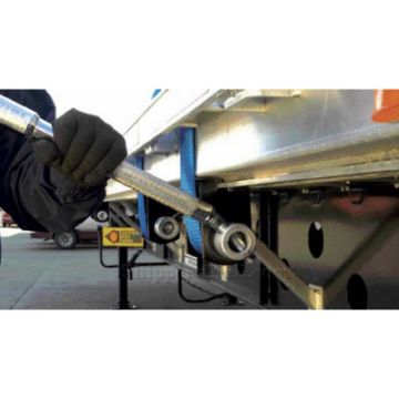 Flatbed Ratcheting winch cap will change your existing flatbed winch into a ratchet winch. 49723-10, Picture 2 Flatbed Ratcheting Winch Cap, Enable Existing Winch to Ratchet - Ancra Cargo