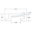 Winch Track - 10' Aluminum Double L Low Profile - Ancra Cargo