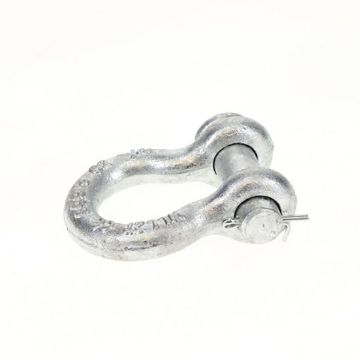 Clevis Pin Anchor Shackle - 1/2", part number 50014-50, Picture 2 1/2″ Galvanized Zinc-Plated Clevis Pin Shackle - Ancra Cargo