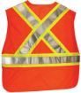 Safety Vest High Visibility Fluorescent Orange Tear-Away - Ancra Cargo