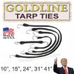 Goldline HD EDPM Tarp Ties - (box of 50) 31" Long - Ancra Cargo