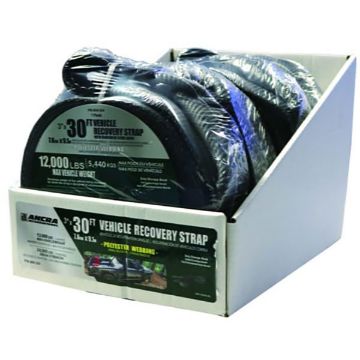 3" x 30' Vehicle Recovery Strap w/Sewn Loops - 800-330, Picture 2 3" x 30' Vehicle Recovery Strap w/Sewn Loops - Ancra Cargo