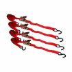 1” x 10’ S-Hook Ratchet Tie-Down, 4 Pack Clamshells - Ancra Cargo