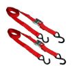 1″ x 6′ S-Hook Cam Buckle Tie-Downs, 2 Pack Clamshells - Ancra Cargo