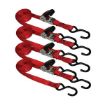 1” x 15’ Commercial Grade S-Hook Ratchet Tie-Down, 4 Pack - Ancra Cargo