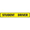 "Student Driver US Military Convoy Sign, Aluminum HIP 0.063, 50x8 inches"