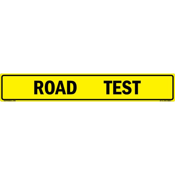 "ROAD TEST US Military Convoy Sign, Aluminum HIP 0.080, 50x8 inches"