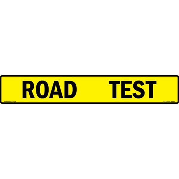 "ROAD TEST XL US Military Convoy Sign, Aluminum HIP 0.063, 50x8 inches"