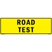 "ROAD TEST US Military Convoy Sign, Aluminum HIP 0.063, 50x16 inches"