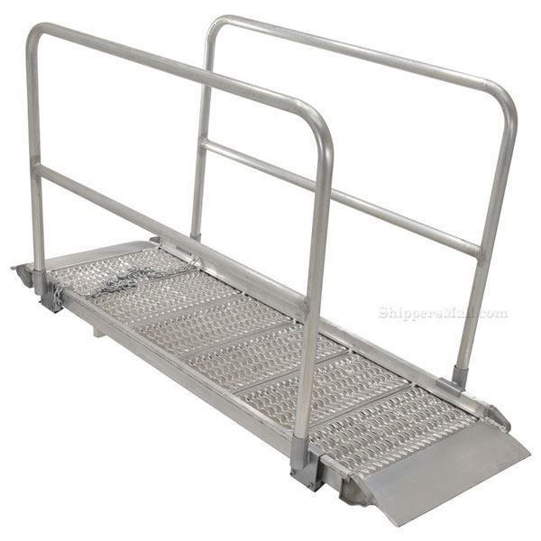 Picture of Alum Grip Strut Van Ramps w/Hand Rails - 28" & 38" Wide, Overlap Style