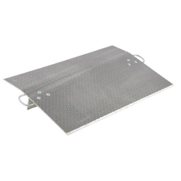 Aluminum Dockplates 3/8" thick for pallet jack, dolly or hand truck use. Aluminum Economy Dock Plates - 3/8" Thick - Series E - E