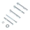 Steel Concrete Sleeve Anchor Bolts, 4 Pack, 3/8 In Diameter x 4 In Long, Silver  - AS-584-4PK
