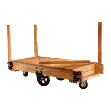 Wood platform cart tilting in several sizes up to 72". Wood Platform Tilting Trucks - VS-HWPC-GRP