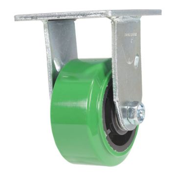 Caster thread is 100% polyurethane. This caster is a great upgrade for standard polyurethane casters. Polyurethane Duratough Casters - CST-F34-DT
