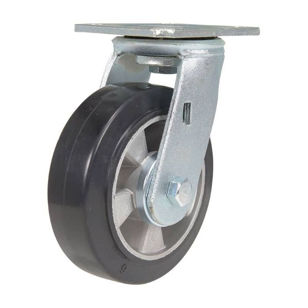 Mold On Rubber On Aluminum Casters - CST-VE-MRA