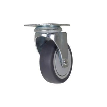 Industrial Caster, thermoplastic polyurethane rubber casters, Model; CST-B23-TPR-GRP Thermoplastic Polyurethane Rubber Casters - CST-B23-TPR