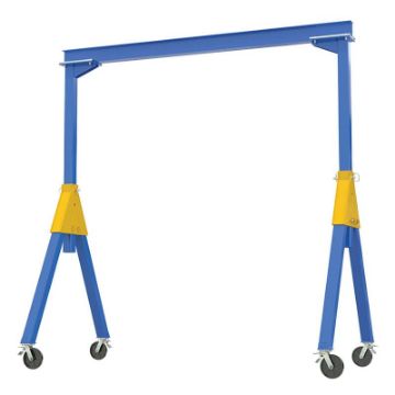Steel Gantry Cranes with Fixed Height & Total Locking Casters - Knockdown - FHSN-TLC-vestil Fixed Height Steel Gantry Cranes Total Locking Casters - Knockdown - FHSN-TLC