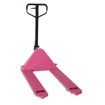 Steel Pallet Truck 63 In.x 27 In. x 48 In. 5500 Lb. Capacity Pink Steel Pallet Truck 63x 27 x 48 5500 Cap.  Pink - PM5-2748-PINK