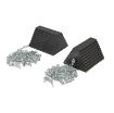 Molded Rubber Chock (2) chocks, (2) 15' chains) - RWC-8/OH-15-HD