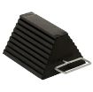 Rubber Wheel Chock with Handle - 8" H - RWC-8-HDL