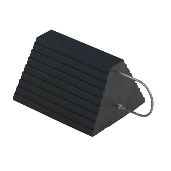 Rubber Wheel Chock w "U" Handle 9" - RWC-9-U