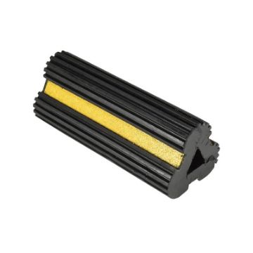 Extruded Rubber Wheel Chock 4-1/2 In. x 10 In. x 3-3/4 In. Black Extruded Rubber Wheel Chock 10 X 4.5 X 4 - EX-4