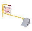 Aluminum Chock w/flag "Chock Your Wheels" sign. CWS-13 - CWS-13