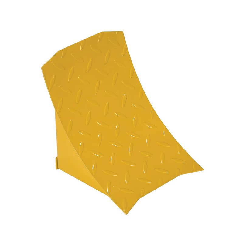 Fabricated Steel Wheel Chock 9-1/2 In. Length Yellow|Shippers Mall