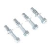 Steel Concrete Sleeve Anchor Bolts, 4 Pack, 3/4 In Diameter x 4 In Long, Silver  - AS-344-4PK
