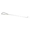 Rail Car Wheel Chock Hook, 4-3/4 In Wide x 1-3/4 In High x 30 In Long, Silver - RC-WC-HOOK