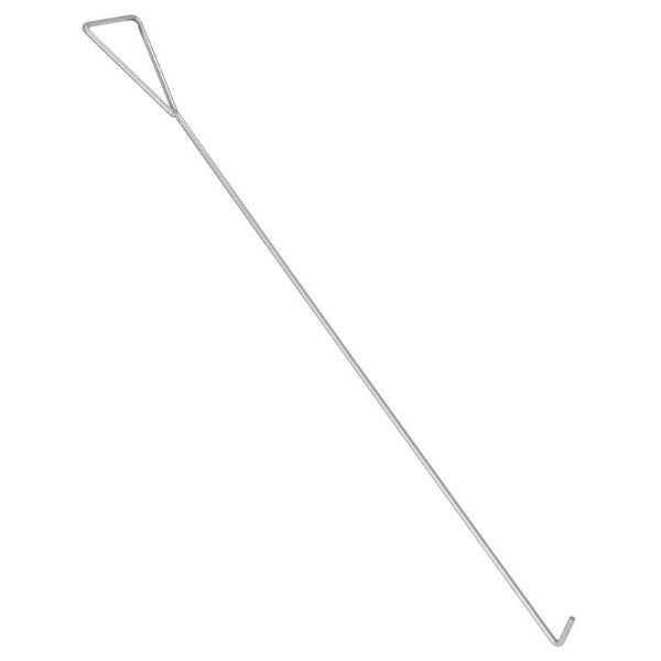 Metal Hook for Dollies, 4 Ft Length, Silver  - Hook-8