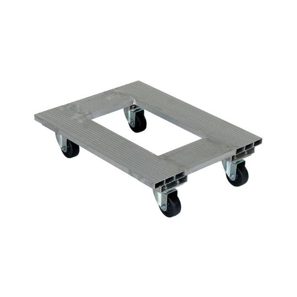 Aluminum Channel Dolly, 18 In Wide x 24 In Long, 900 Lb Capacity, Silver - ACP-1824-9