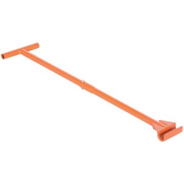 Steel Machine Roller Steering Bar Handle 36 In. Length For Use with VHMS-8, 15, and 30 Orange Handle To Use W/Vhms-8/13/30 38.6 In - VHMH-36-2