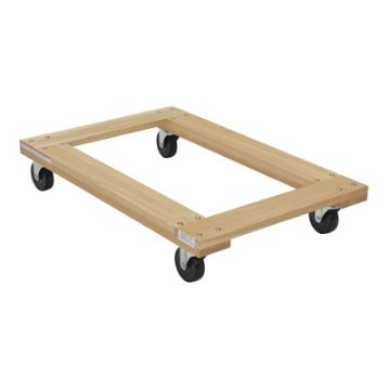 Hardwood Open Deck Dolly with Non Marking Casters 36 In. x 24 In. x 6-3/4 In. 1200 Lb. Capacity Hardwood Dolly Open Deck 1.2k Lb 24 X 36 - HDOF-2436-12-NM