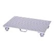 Aluminum Dolly W/Stl Wheels & Handle 24x36 - Part# PDA-2436-C-S-H - PDA-2436-C-S-H