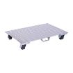 Aluminum Dolly W/Rubber Wheels/Handle 24x36 - Part# PDA-2436-R-S-H - PDA-2436-R-S-H