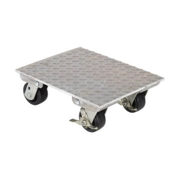 Aluminum Plate Dolly 14 In. x 18 In. 1,200 Lb. Capacity Silver Aluminum Plate Dolly 1.2k Lb Cap 14x18 - Part# VPLDO/A-1418 - VPLDO/A-1418