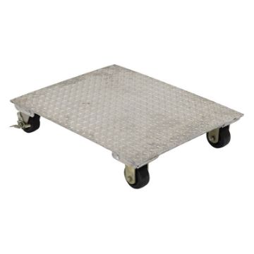 Aluminum Plate Dolly 24 In. x 30 In. 1,200 Lb. Capacity Silver Aluminum Plate Dolly 1.2k Lb Cap 24x30 - Part# VPLDO/A-2430 - VPLDO/A-2430