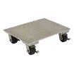 Aluminum Plate Dolly 1200 Cap 24x30 Swivel - Part# VPLDO/A-2430-AS - VPLDO/A-2430-AS