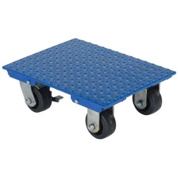 Steel Plate Dolly 14 In. x 18 In. 1,200 Lb. Capacity Blue Steel Plate Dolly W/ 1.2k Lb Cap 14 X 18 - Part# VPLDO/S-1418 - VPLDO/S-1418