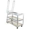 Stock Picker Cart,  500 lb. Cap. 38" High, Alum - SPA-HD-2252 - SPA-HD-2252