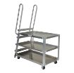Stock Picker Cart,  500 lb. Cap. 38" High, Alum - SPA-HD-2852 - SPA-HD-2852