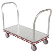 Alum Treadplate Platform Trk 24X48 Dbl Hdl - ATP-C-2448-2HDL