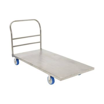 201 Stainless Steel Platform Truck 30 In. x 60 In. Deck 2,000 Lb. Static Capacity Silver Stainless Steel Platform Truck 30X60 - SSPT-3060