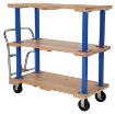 Triple Deck Hardwood Platform Cart 24X48 - VHPT/TD-2448