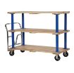 Triple Deck Hardwood Platform Cart 30X60 - VHPT/TD-3060